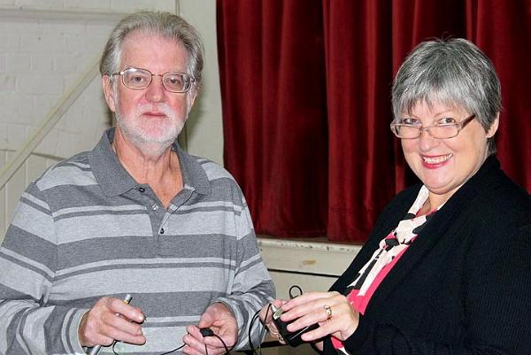 3. Julie wires up speaker Peter Preece.jpg